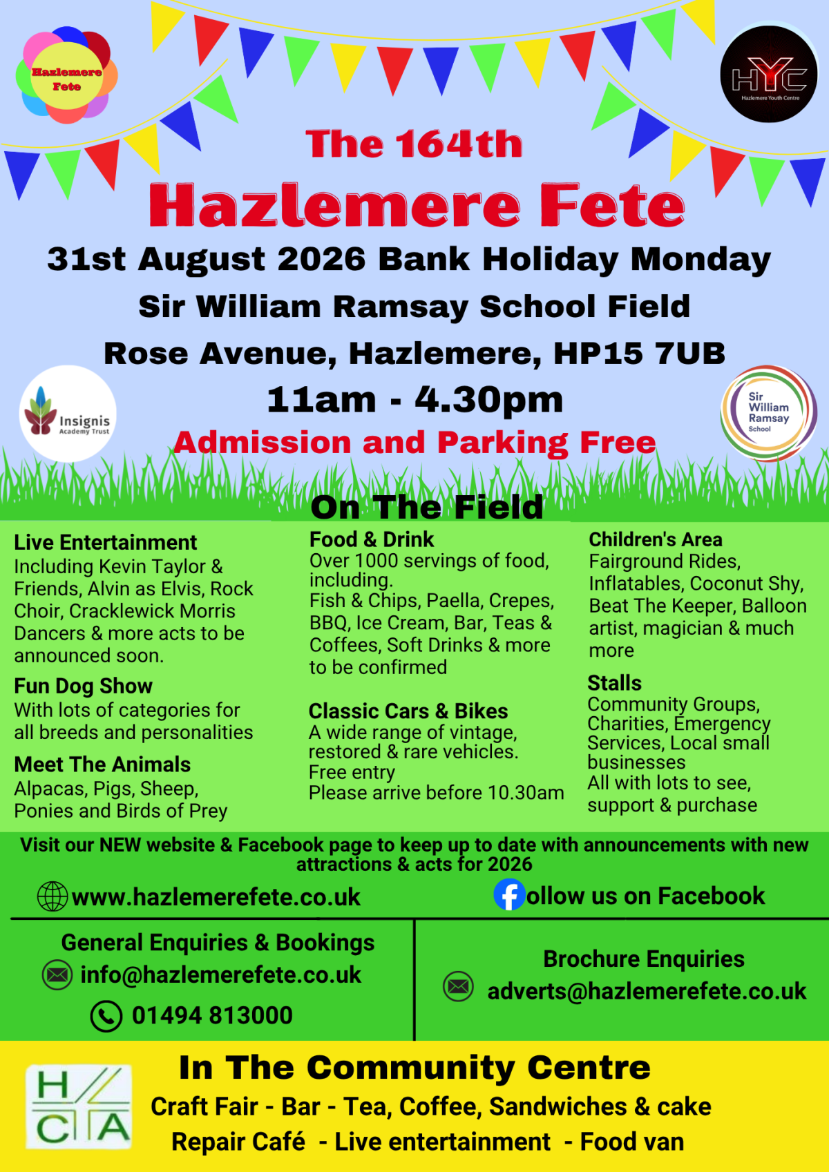 See you at Hazlemere fete!